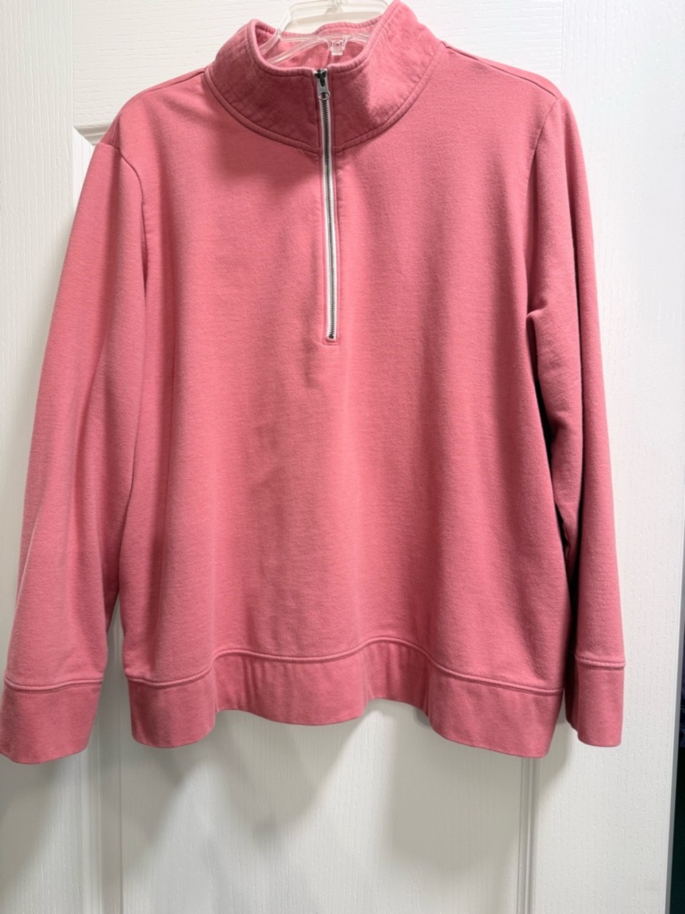 Eddie Bauer Coral Quarter-Zip Pullover